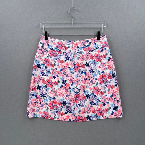 LILLY PULITZER Jonas High Waist Skort Womens 8 Resort White Party Like a Lobstar - Picture 6 of 16